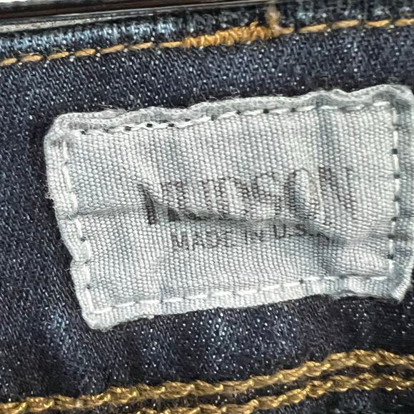 Hudson Ginny Straight Jeans Womens 28 Blue Denim Modern Low Rise USA Stretch - Picture 11 of 16